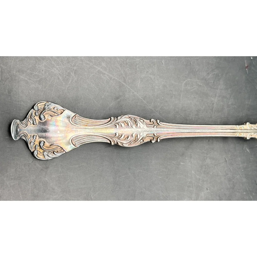 1847 Rogers‎ Bros Silverplate Cold Meat Serving Fork 8.5 Inch Antique Victorian